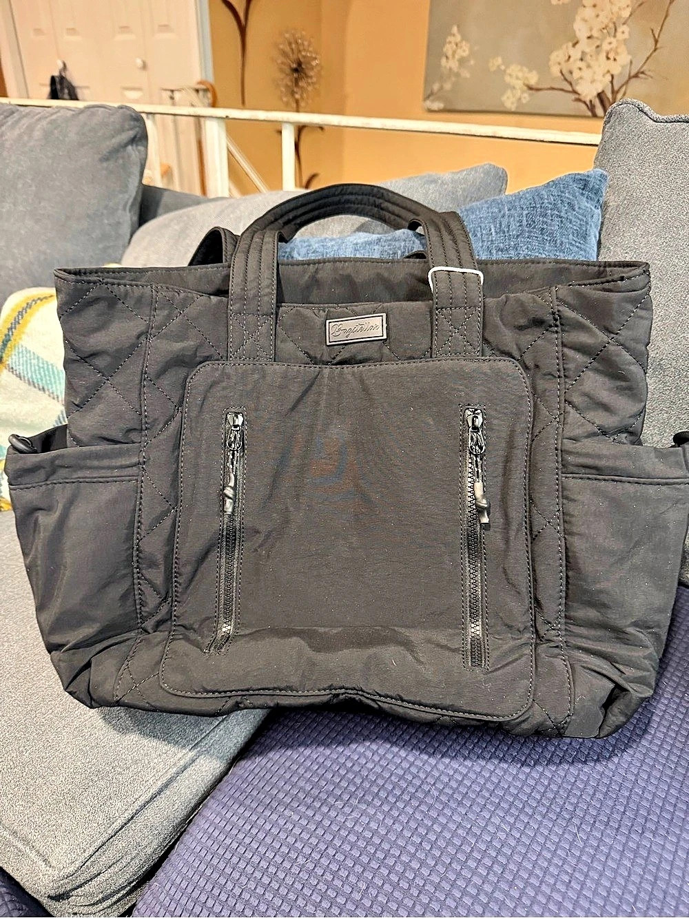 Bagstellar Quilted Tote in Black
